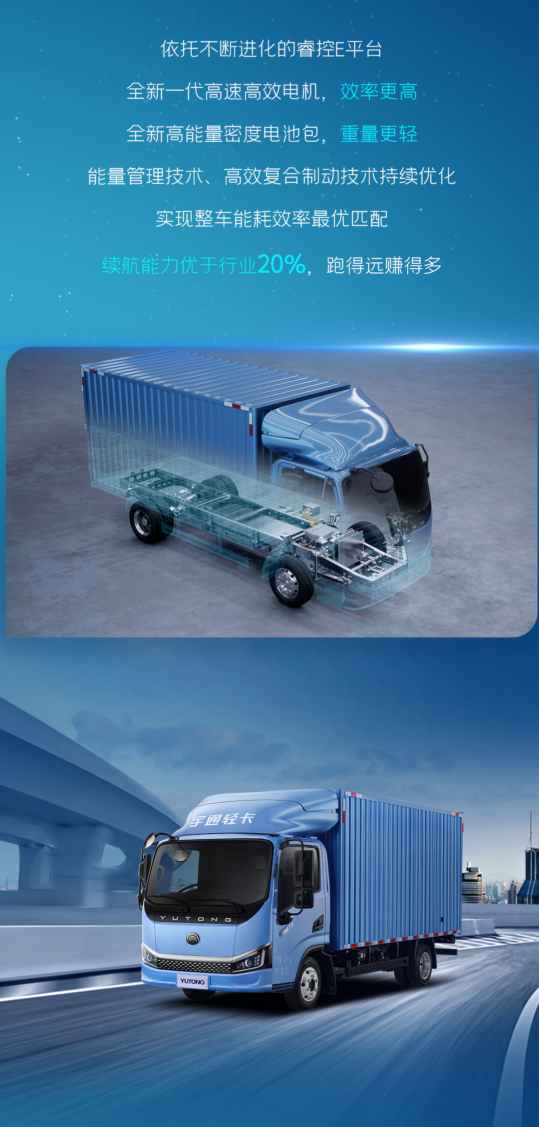 一圖看懂宇通輕卡上市新品！