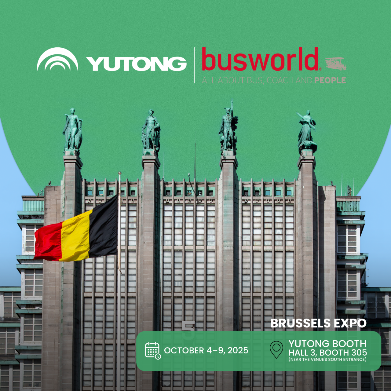 Think Eco, Move Green！宇通客車邀您共赴2025比利時車展